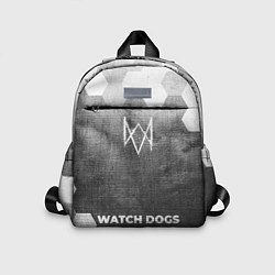 Детский рюкзак Watch Dogs - grey gradient по-центру, цвет: 3D-принт