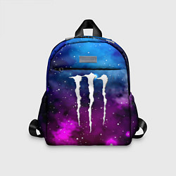 Детский рюкзак Monster energy neon space, цвет: 3D-принт