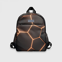 Детский рюкзак Серая текстура из сот, цвет: 3D-принт