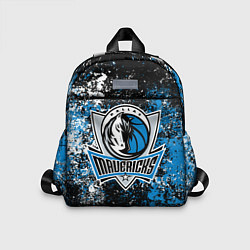 Детский рюкзак Даллас Маверикс - цветовой хаос, цвет: 3D-принт