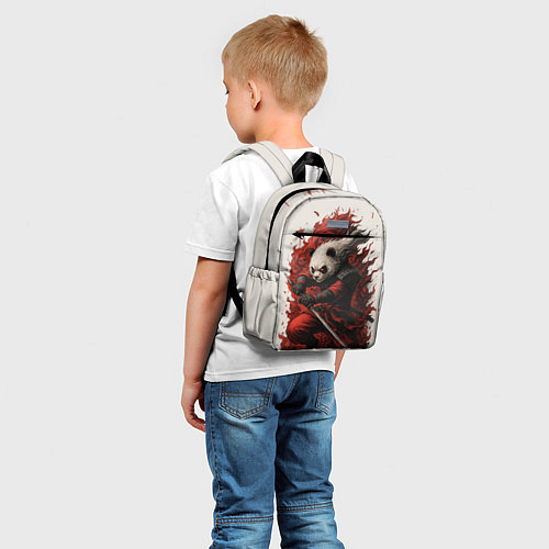Детский рюкзак Демоническая панда самурай - нейроарт / 3D-принт – фото 5