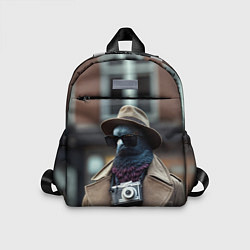 Детский рюкзак Голубь шпион с ретро фотокамерой