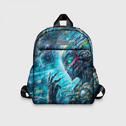 Детский рюкзак Cyberpunk abstract face - graffiti, цвет: 3D-принт