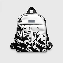 Детский рюкзак Doom black crow logo, цвет: 3D-принт