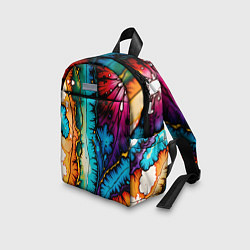 Детский рюкзак Разноцветный узор, цвет: 3D-принт — фото 2