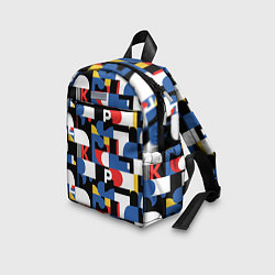 Детский рюкзак Геометрия букв, цвет: 3D-принт — фото 2