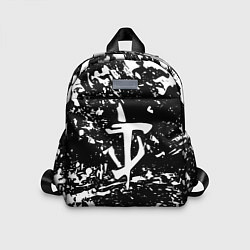 Детский рюкзак Doom краски белые штрихи, цвет: 3D-принт