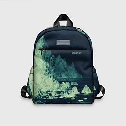 Детский рюкзак Dream on стилизованный скалистый берег, цвет: 3D-принт