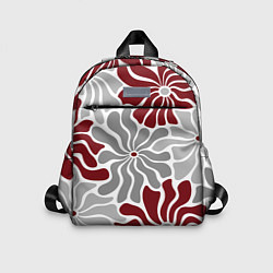Детский рюкзак Цветы cherry and grey pattern, цвет: 3D-принт