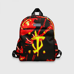 Детский рюкзак Doom огненный, цвет: 3D-принт