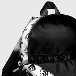 Детский рюкзак Doom черно белые аниме, цвет: 3D-принт — фото 2