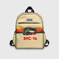 Детский рюкзак Ретро автобус ЗИС-16 поп-арт, цвет: 3D-принт