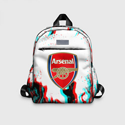 Детский рюкзак Arsenal огонь глитч, цвет: 3D-принт