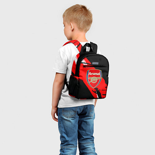 Детский рюкзак Арсенал геометрия полосы краски / 3D-принт – фото 5