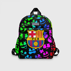 Детский рюкзак Барселона x Маршмэллоу неоновый градиент, цвет: 3D-принт