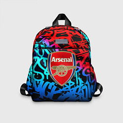 Детский рюкзак Arsenal граффити неон, цвет: 3D-принт
