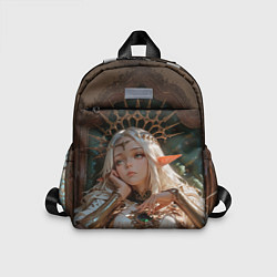 Детский рюкзак Беловолосая королева эльфов на троне, цвет: 3D-принт