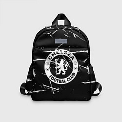 Детский рюкзак Челси штрихи красок белые, цвет: 3D-принт