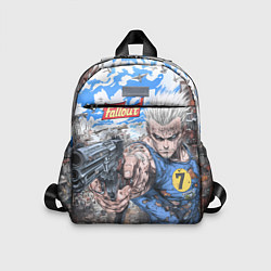 Детский рюкзак Fallout комиксный стиль, цвет: 3D-принт