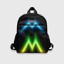 Детский рюкзак Neon multicolored lines, цвет: 3D-принт