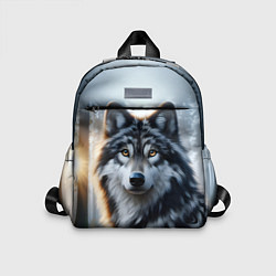 Детский рюкзак Морда волка - Россия, цвет: 3D-принт