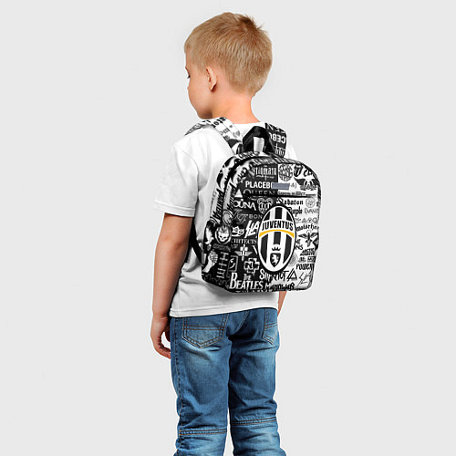 Детский рюкзак Juventus рок музыка / 3D-принт – фото 5