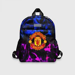 Детский рюкзак Манчестер Юнайтед огонь неон