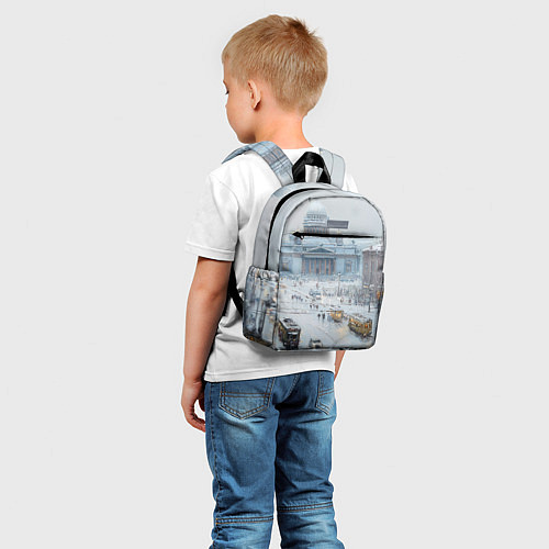 Детский рюкзак Новогодняя улица Питера / 3D-принт – фото 5