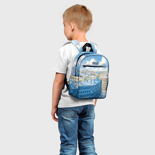 Детский рюкзак Зимний утренний Питер / 3D-принт – фото 5