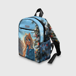 Детский рюкзак Лошадка на новогодней площади, цвет: 3D-принт — фото 2