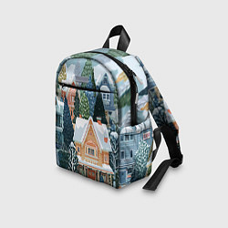 Детский рюкзак Новогодний елочный двор, цвет: 3D-принт — фото 2