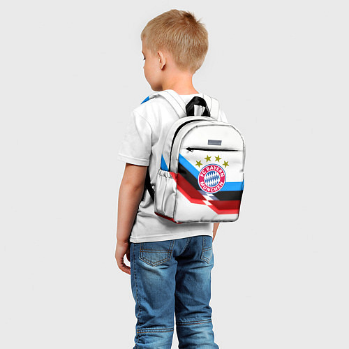 Детский рюкзак Бавария Мюнхен геометрия спорт / 3D-принт – фото 5
