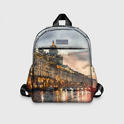 Детский рюкзак Санкт-Петербург - мокрый снег, цвет: 3D-принт