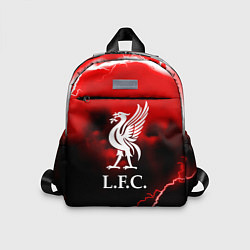 Детский рюкзак Ливерпуль шторм молнии красный