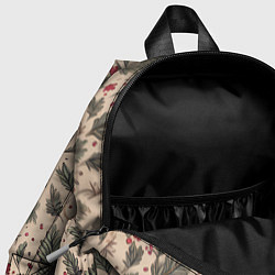 Детский рюкзак Новогодняя лошадка на фоне елочных веток, цвет: 3D-принт — фото 2