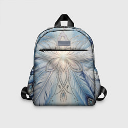 Детский рюкзак Ледяной перьевой орнамент со светом