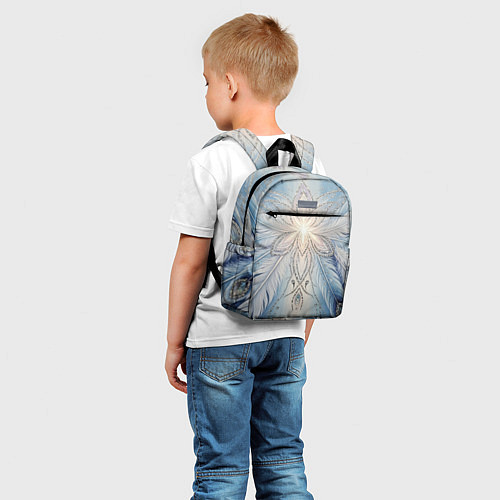 Детский рюкзак Ледяной перьевой орнамент со светом / 3D-принт – фото 5