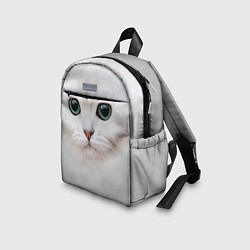 Детский рюкзак Белый котик, цвет: 3D-принт — фото 2