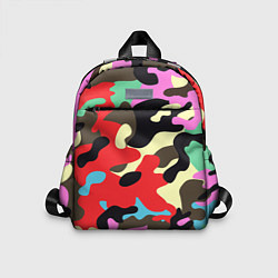 Детский рюкзак Яркий камуфляж, цвет: 3D-принт