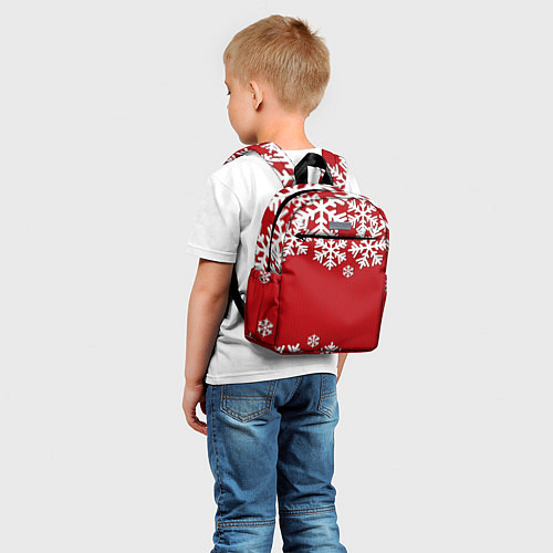 Детский рюкзак Снежинки / 3D-принт – фото 5