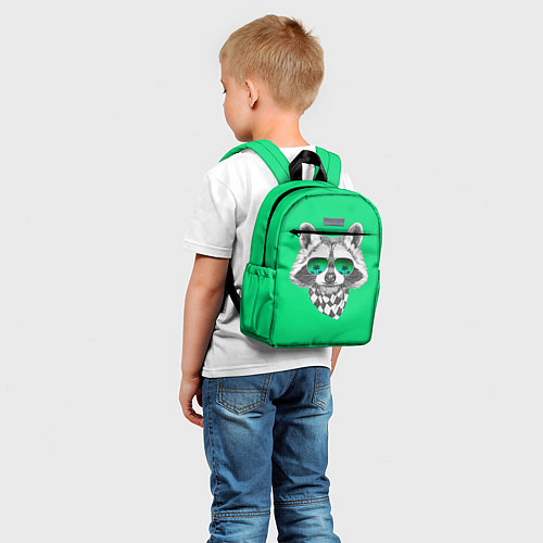 Детский рюкзак Енот в очках / 3D-принт – фото 5