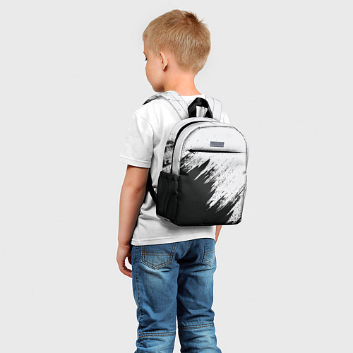 Детский рюкзак Черно-белый разрыв / 3D-принт – фото 5