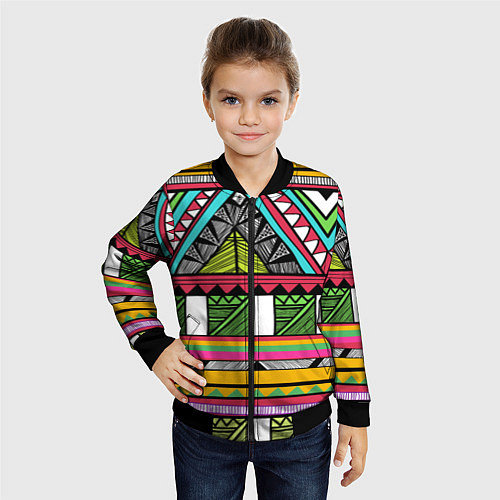 Детский бомбер Зимбабве / 3D-Черный – фото 4