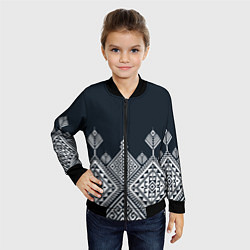 Бомбер детский Pat30, цвет: 3D-черный — фото 2