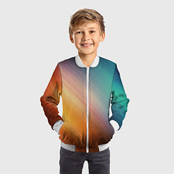 Бомбер детский Стильный окрас, цвет: 3D-белый — фото 2