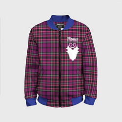 Детский бомбер Хипстер клетчатый