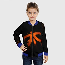 Бомбер детский Fnatic: Black collection, цвет: 3D-синий — фото 2