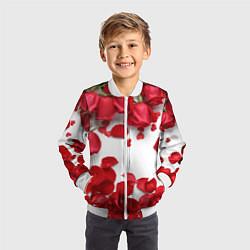Бомбер детский Сильные чуства, цвет: 3D-белый — фото 2