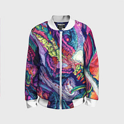Бомбер детский Hyper Beast Style, цвет: 3D-белый