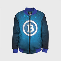 Детский бомбер Bitcoin Blue